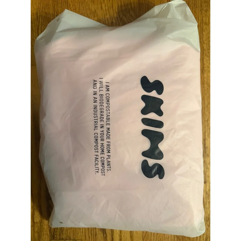 Skims Cotton Fleece Classic Jogger Halite Arched Logo Size S NWT Pink